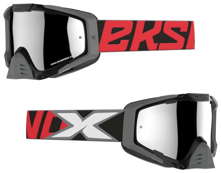 EKS EKS-S Crossglasögon Svart Röd