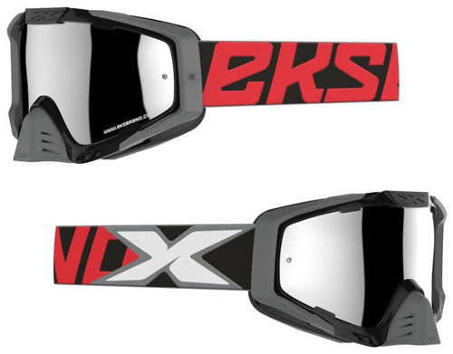 EKS EKS-S Crossglasögon Svart Röd