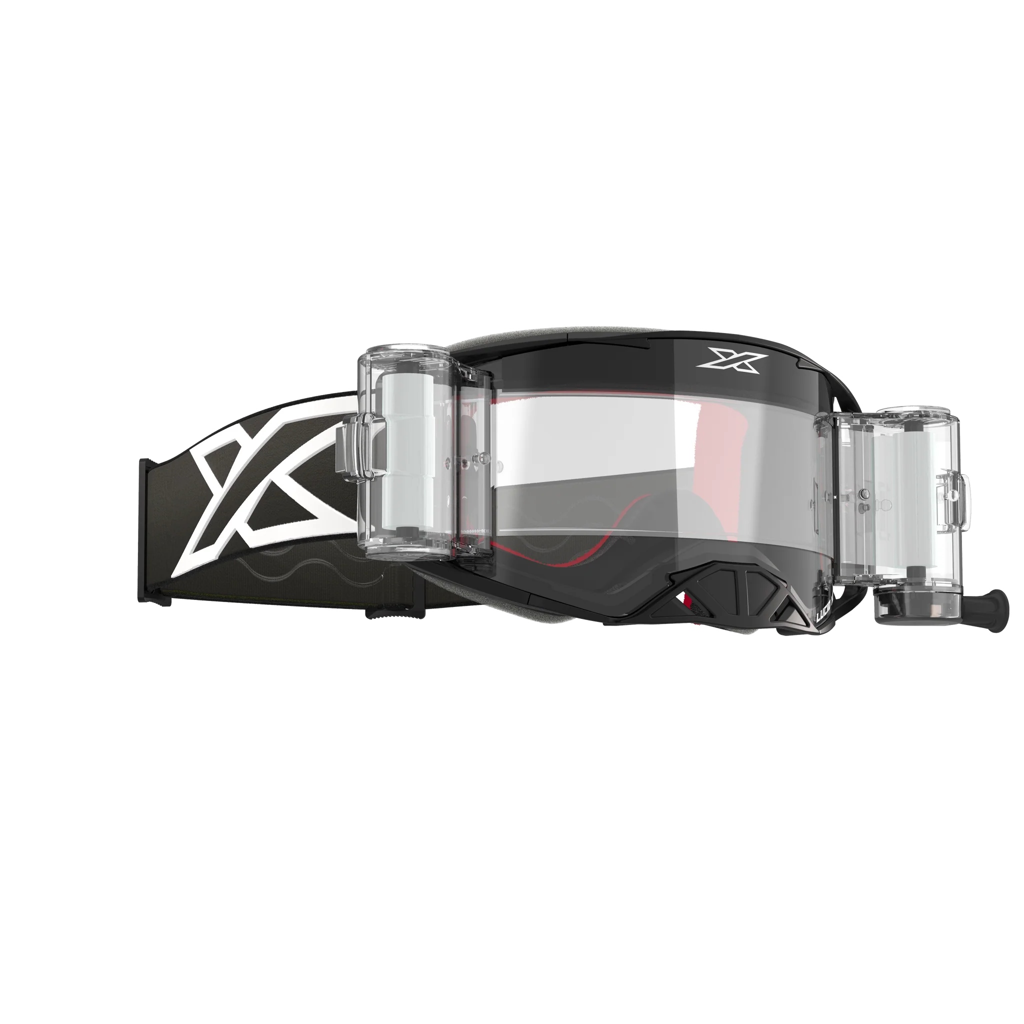 EKS Lucid Race ZIP OFF Crossglasögon Svart/Vit
