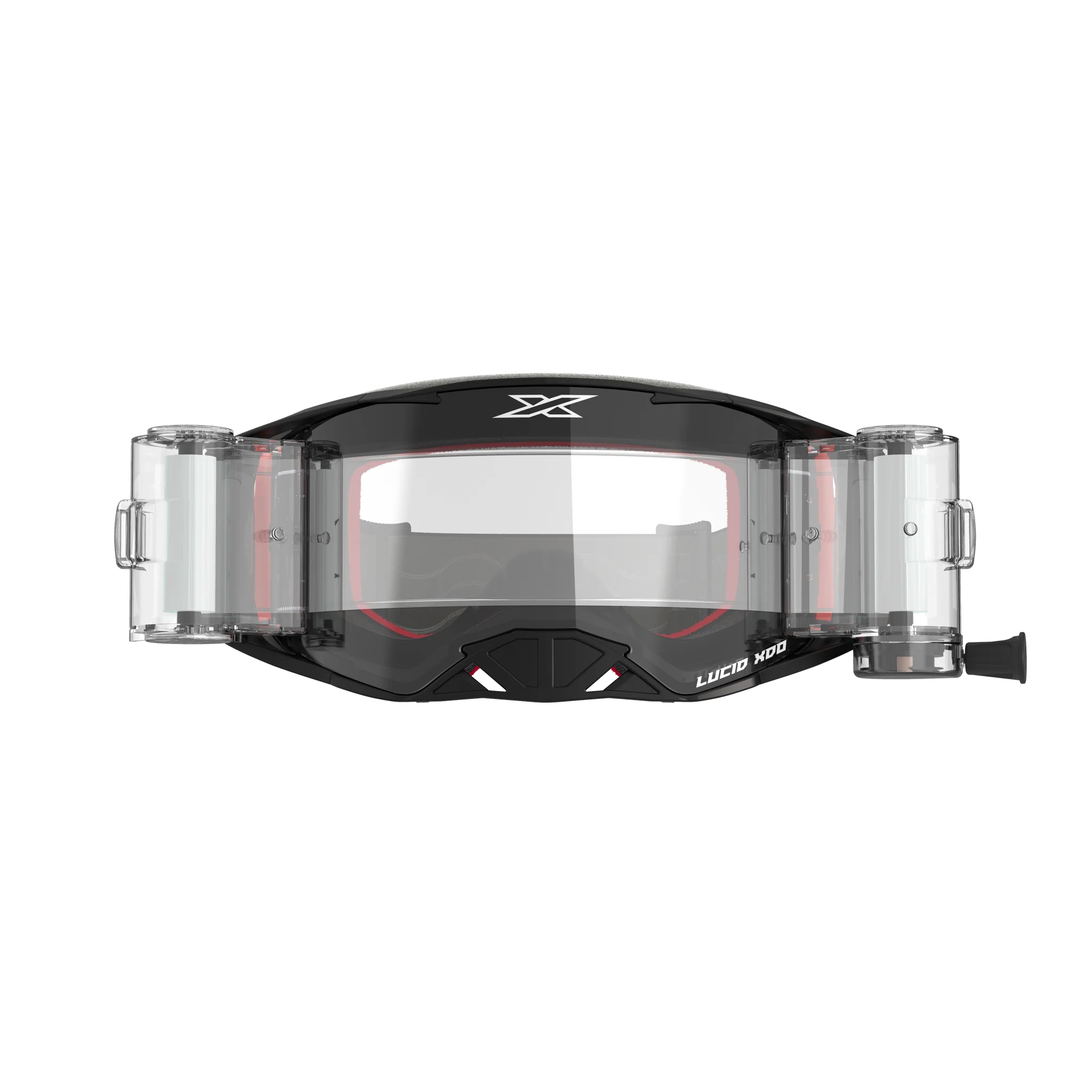 EKS Lucid Race ZIP OFF Crossglasögon Svart/Vit