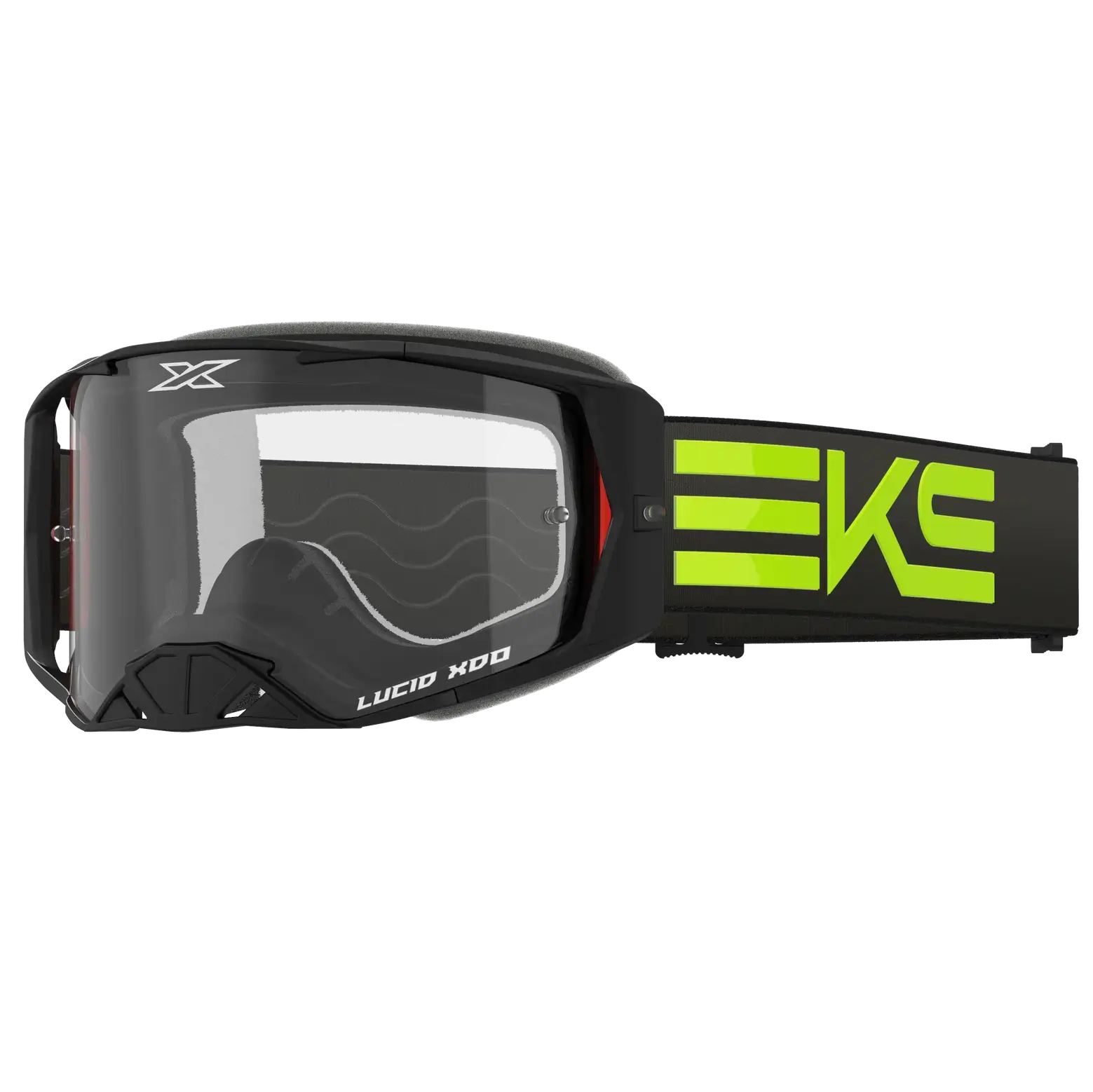 EKS Race Face Crossglasögon Svart/Neon-Gul