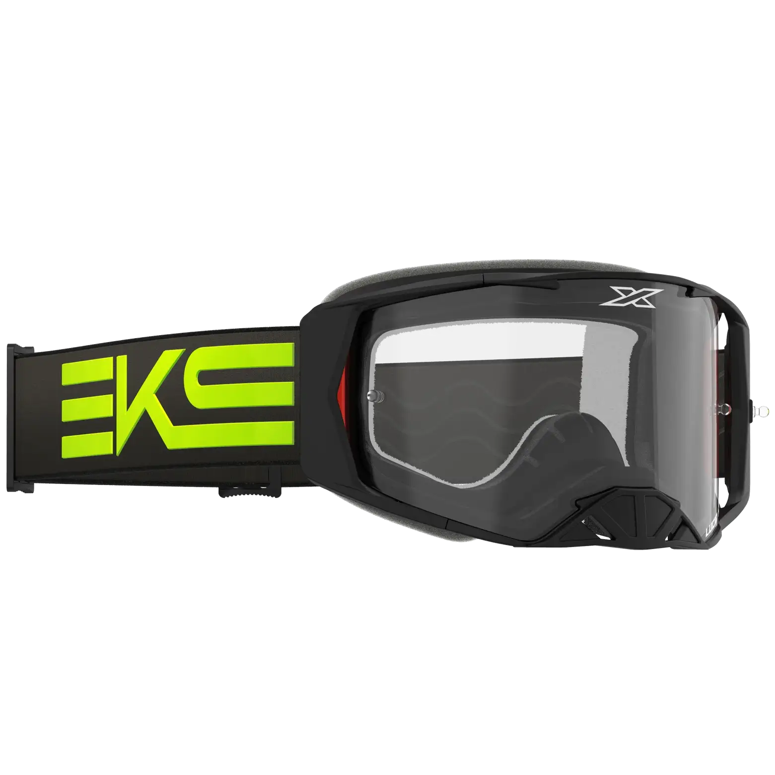 EKS Race Face Crossglasögon Svart/Neon-Gul