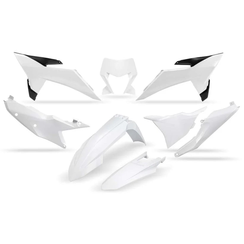 UFO Plastkit Enduro KTM EXC/EXC-F 150/450 2024-2026 Vit
