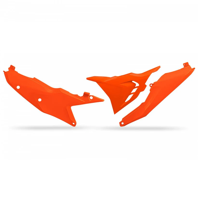 UFO Sidopaneler Med Ventilerad Luftburk KTM SX/SX-F 2023-2026 Neon Orange